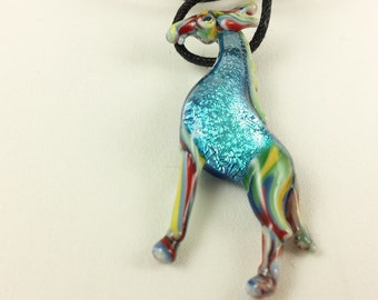 Giraffe - Glass Pendant Necklace