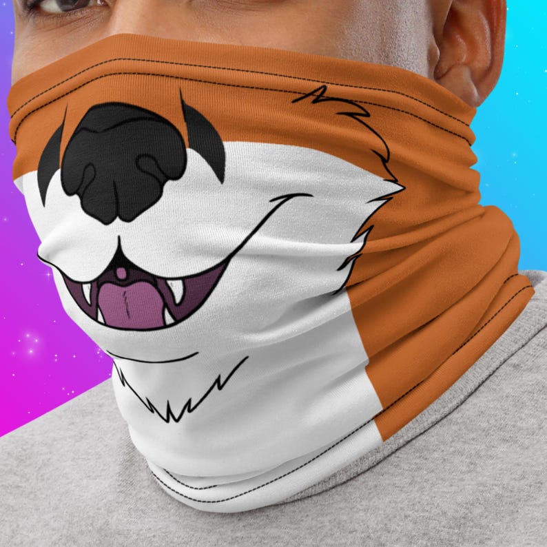 Fox Face Furry Neck Gaiters [made to Order] - Etsy