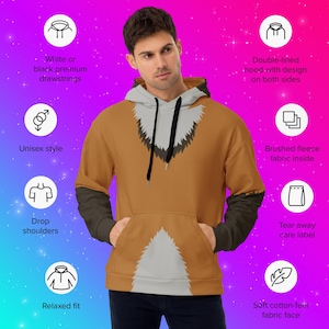 Maned Wolf Furry Unisex Pullover Hoodie [Made To Order]