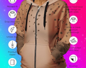 Hyena Furry Unisex Zip Hoodie [Made to Order]