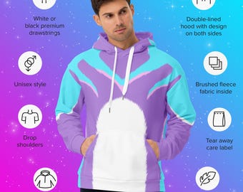 Husky Furry Unisex Hoodie [More Colors] [Made To Order]