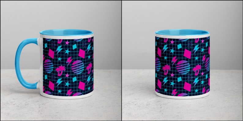 Vaporwave Synthwave Coffee/Tea Mug Pattern