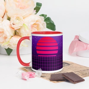 Vaporwave Synthwave Coffee/Tea Mug 'Valentine'