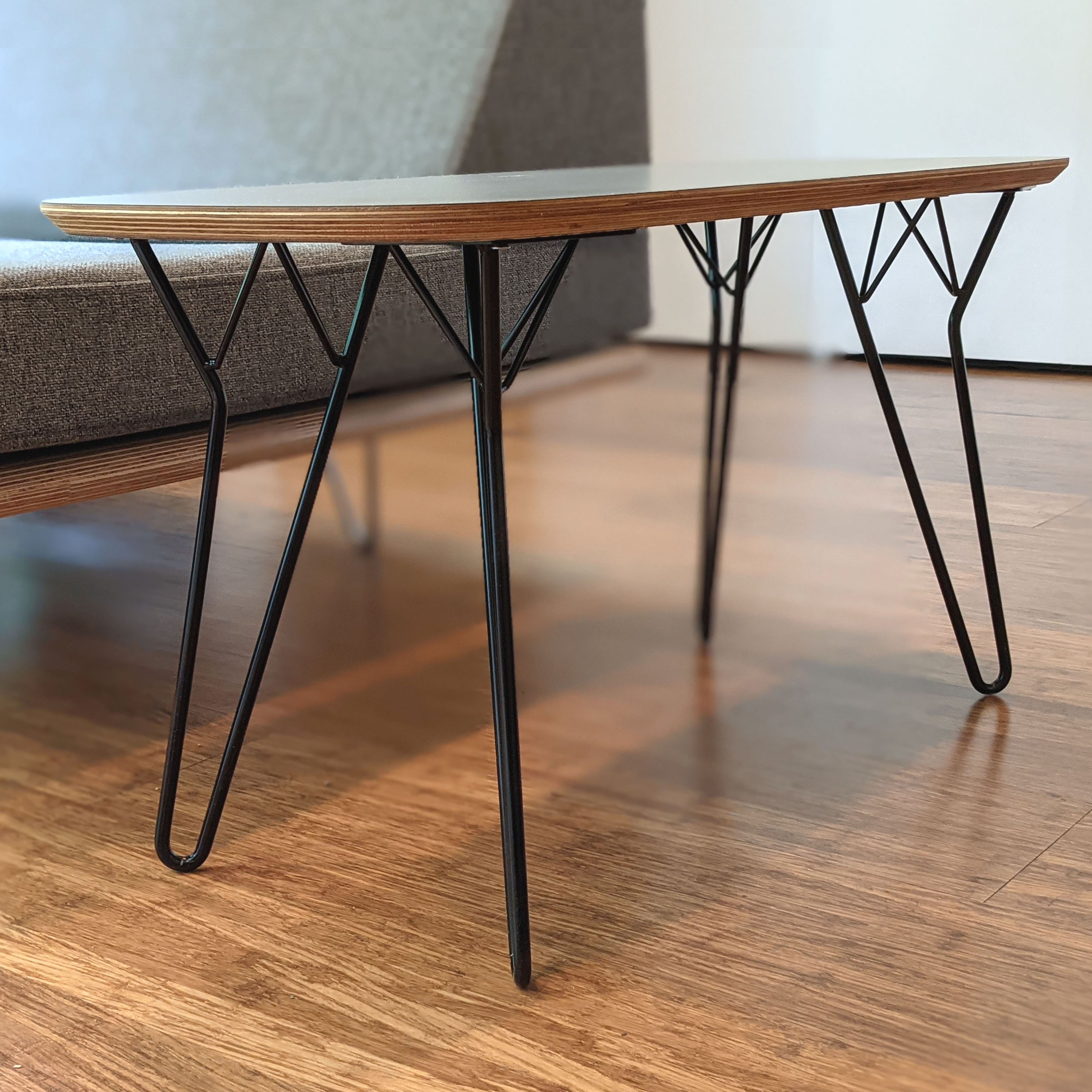 ANTIQUE RETRO 70's VINTAGE STEEL HAIRPIN TABLE LEGS INDUSTRIAL EAMES STYLE 