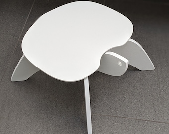 Modern Turtle Step Stool - Recycled White HDPE