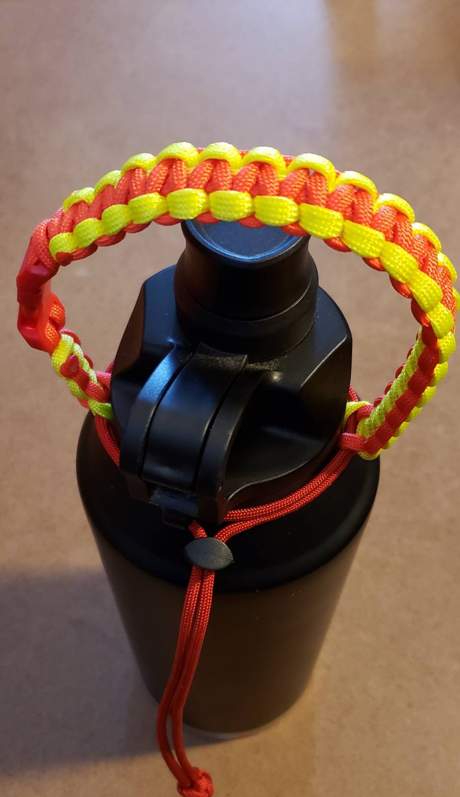 Paracord water bottle holder Etsy