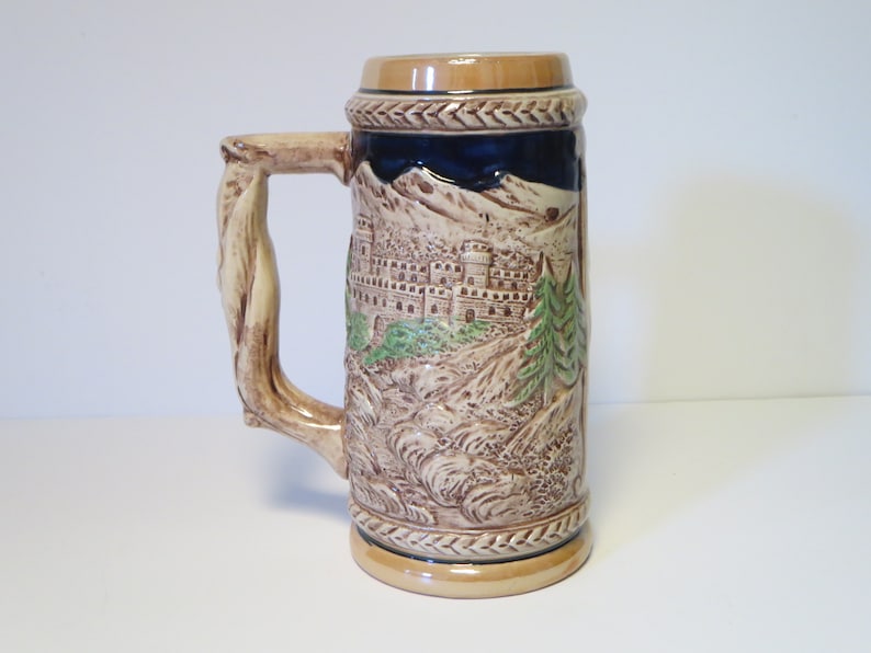 CERAMIC BEER STEIN King Werk Germany Vintage Collectible Etsy UK