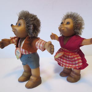 Steiff Mecki Hérisson Figurine Vintage 12cm Chaussures Bois