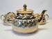 GIBSONS TEA SERVICE~ Hector Gibsons England~ Vintage Tea set service~ Creamer Sugar bowl Teapot~ White and Gold~ Collection~ Gift 