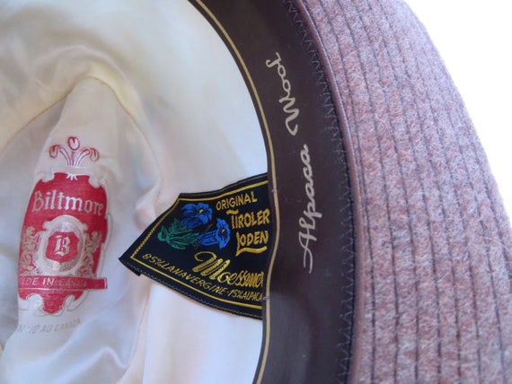 VINTAGE WOOL HAT Biltmore Hat Tyrolean 