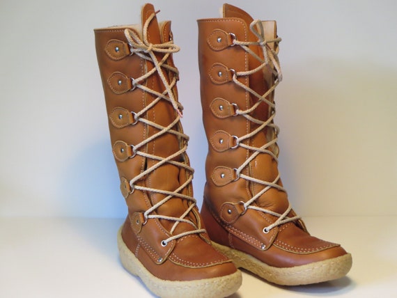 MOCASSIN MUKLUKS BOOTS Vintage Fashion 