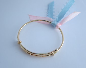 BABY BRACELET 10K GOLD~ Solid gold~ Child Jewelry~ Bangle~ expendable~ Birth~ Newborn gift~ Baptism~ Shower~ Birthday gift~ Souvenir