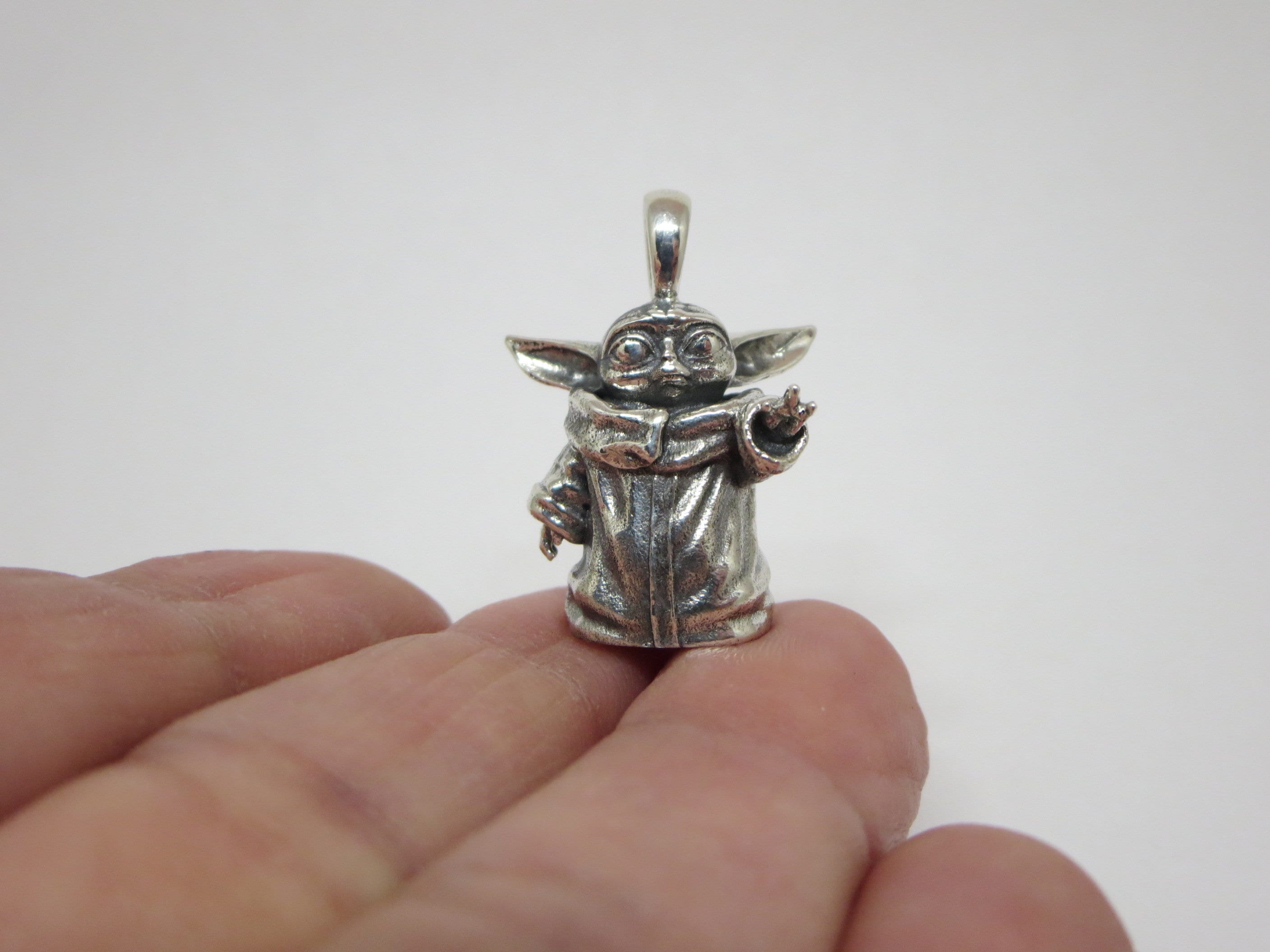 Bulk 1, 5, 10 PC Charms Baby Yoda, The Child, Grogu from Mandalorian Enamel Pendant Charms for Jewelry Making