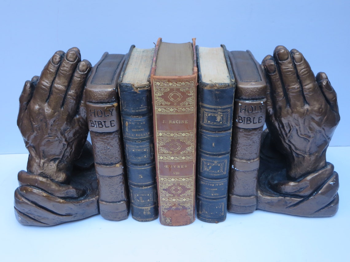 BOOKENDS BOOKS SUPPORTS Religious Home Living decor Bible Etsy