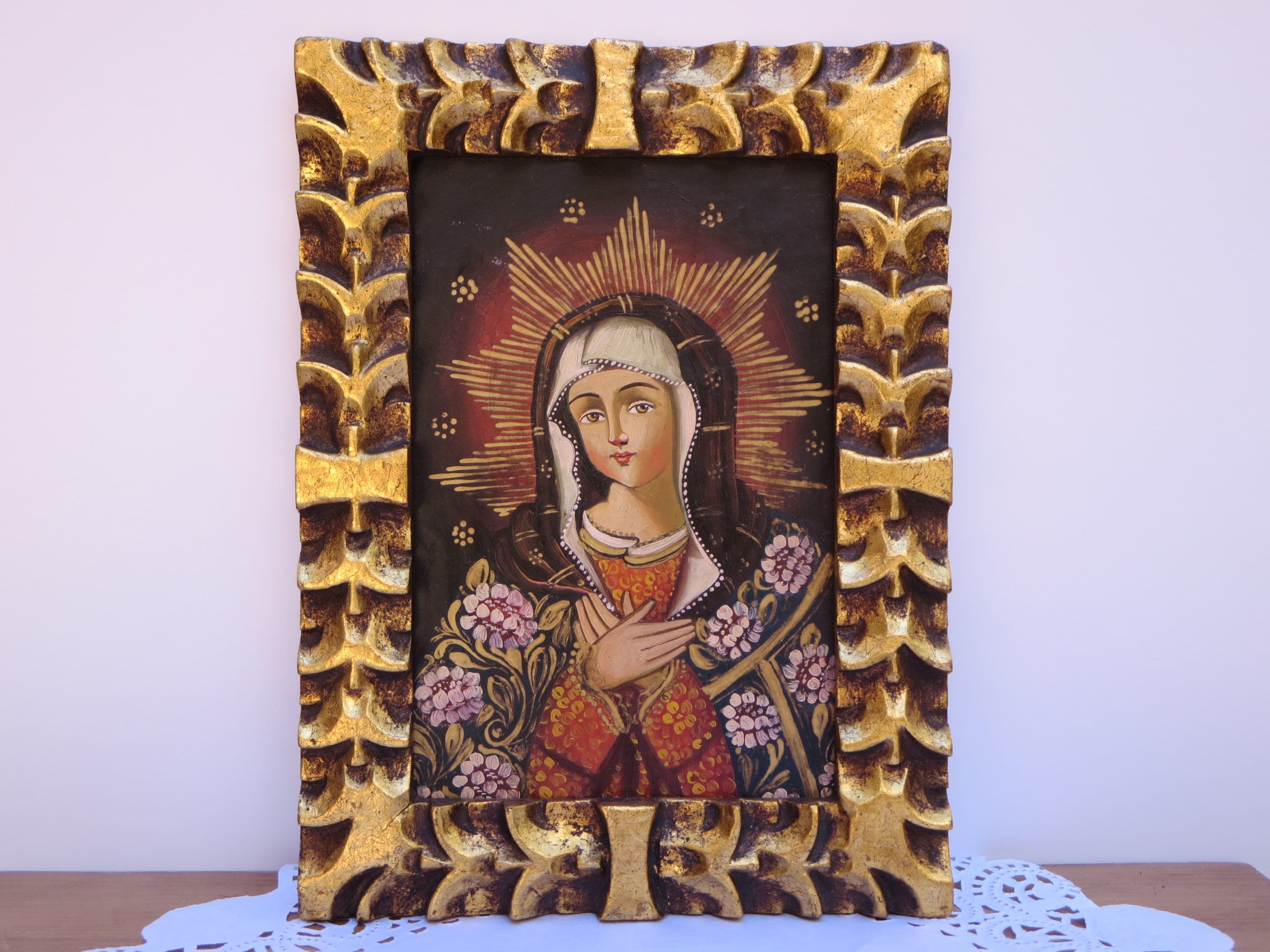 Virgin Mary Wood - Etsy Canada