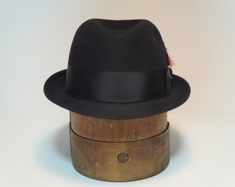 FUR FELT HAT~ Fedora Knox New York~ Vintage Fashion