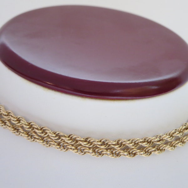 10K SOLID GOLD CHAIN, Necklace chain, Rope Twisted chain mesh, Jewelry, Vintage, 22 inch, 12 gr, Men's or Women's chain, Christmas Gift