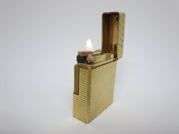 french cigarette lighter DUPONT LIGHTER~ Art Deco Lighter~ Gatsby Period~ Gold~ Guilloche~ Vintage Smoking Accessory~ Tobacco~ Cigar~ Gift Cigar Lighter: Butane Torch &