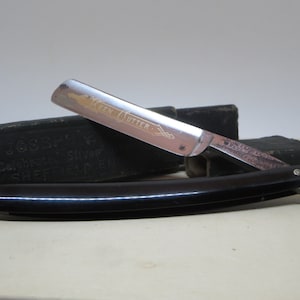 RASOIR DROIT ANCIEN~ Joseph Elliot~ Angleterre~ Keen Cutter~ Antique Collection~ Barbier Accessoire vanité~ Barbe Homme~ Couteau barbe