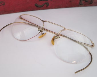 VINTAGE EYEGLASSES FRAME~ Glasses frame~ Optical Eyewear~ Wire rimmed~ Mid Century~ Costume~ Steampunk~ Fashion Accessories