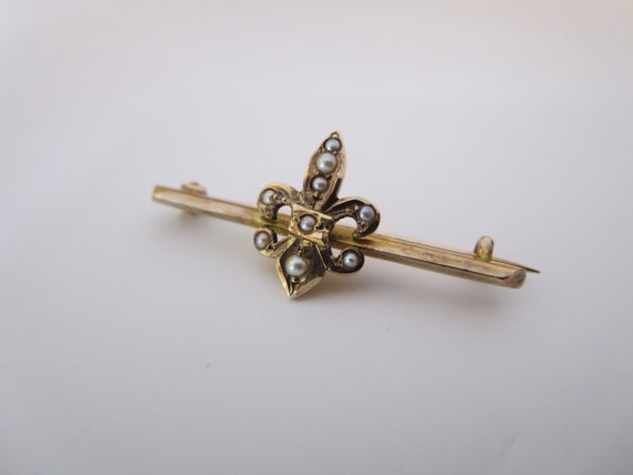 VICTORIAN GOLD JEWELRY~ Brooch~ 10K Gold~ Antique… - image 1