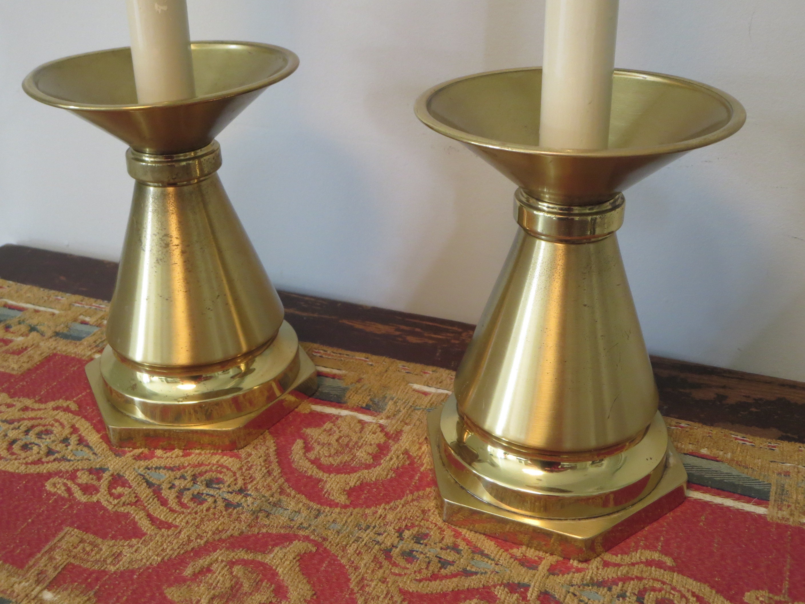 CHURCH CANDLE HOLDER~ Altar Lantern~ Brass Ritual Candle Holder