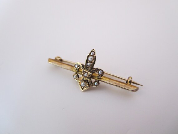 VICTORIAN GOLD JEWELRY~ Brooch~ 10K Gold~ Antique… - image 3