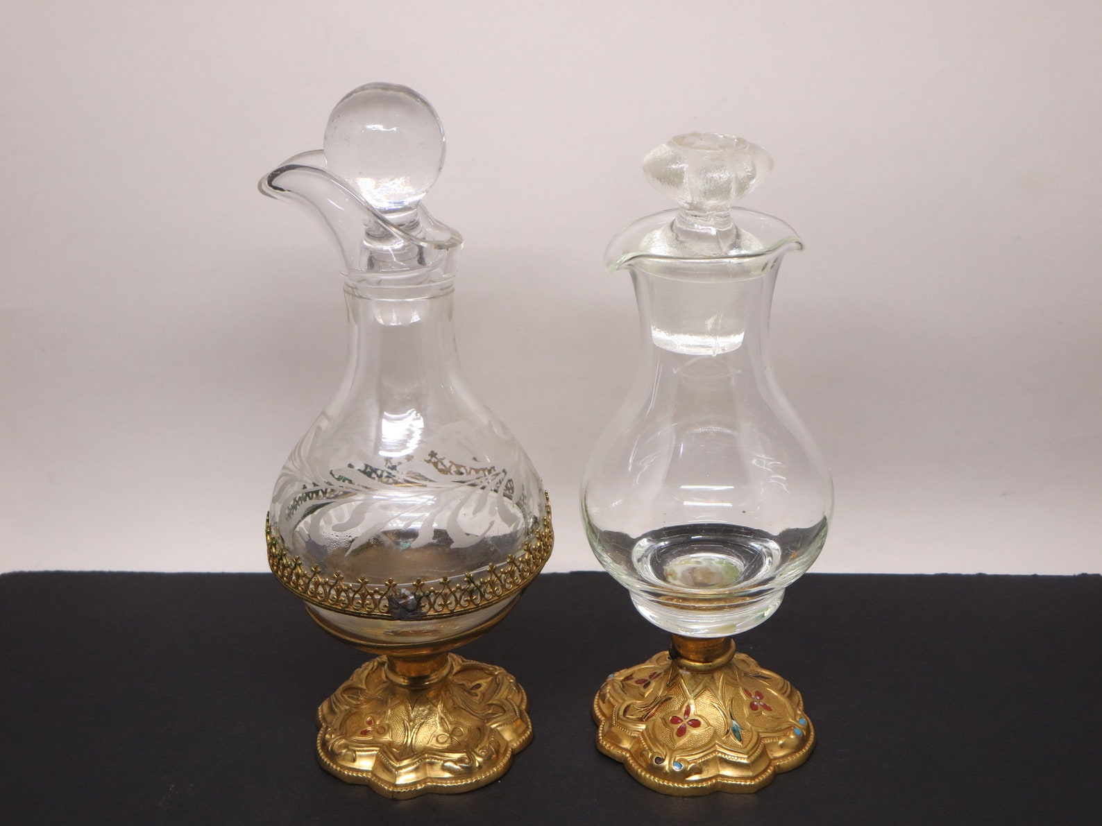 ANTIQUE FRENCH CRUETS Catholic mass service Ceremony Ritual Etsy