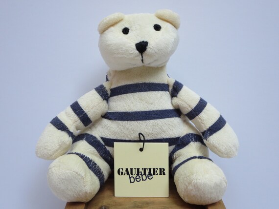 Stuffed Plush Bear Jean Paul Gaultier Collection Paris Etsy