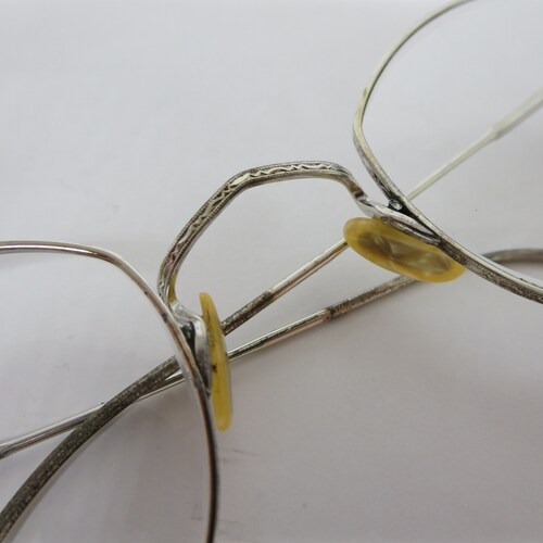 EYEGLASSES GLASSES FRAME~ Antique eyeware~ Optical Eyewear~ Wire rimmed~ Costume~ Art deco~ shops Steampunk~ Fashion Accessories~ Vintage