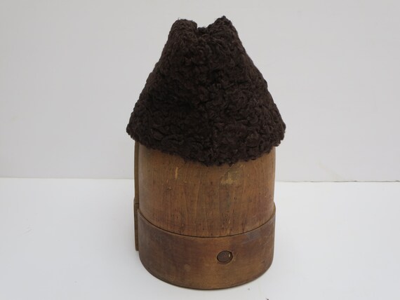 MEN'S FUR HAT~ Vintage Lamb hat~ Brown fur cap~ W… - image 3