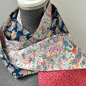 Vintage Japanese  Kimono Scarf