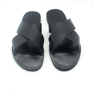 Black mens flats, shop flats, buy flats, men comfort flats, gift for husband, image 4