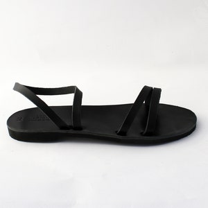 Ankle strap sandals, Leather sandals, Greek sandals, Sandals women, Leather sandals women, Sandales grecques, Black sandals image 6