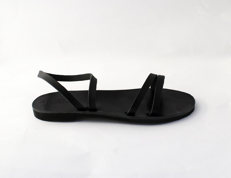 Ankle strap sandals, Leather sandals, Greek sandals, Sandals women, Leather sandals women, Sandales grecques, Black sandals image 6