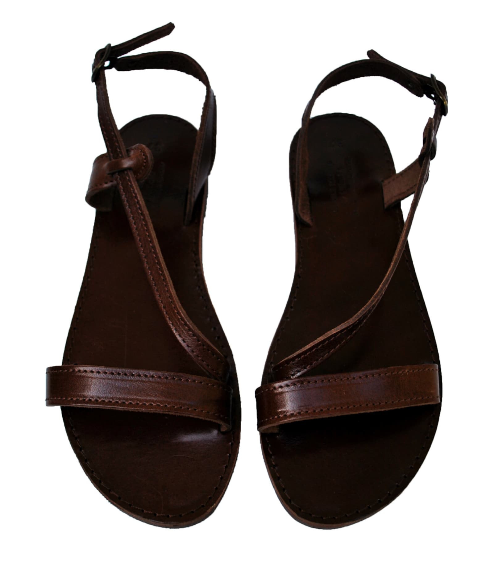 Strappy Dark Chocolate Stylish Sandals Women Summer Sandals | Etsy