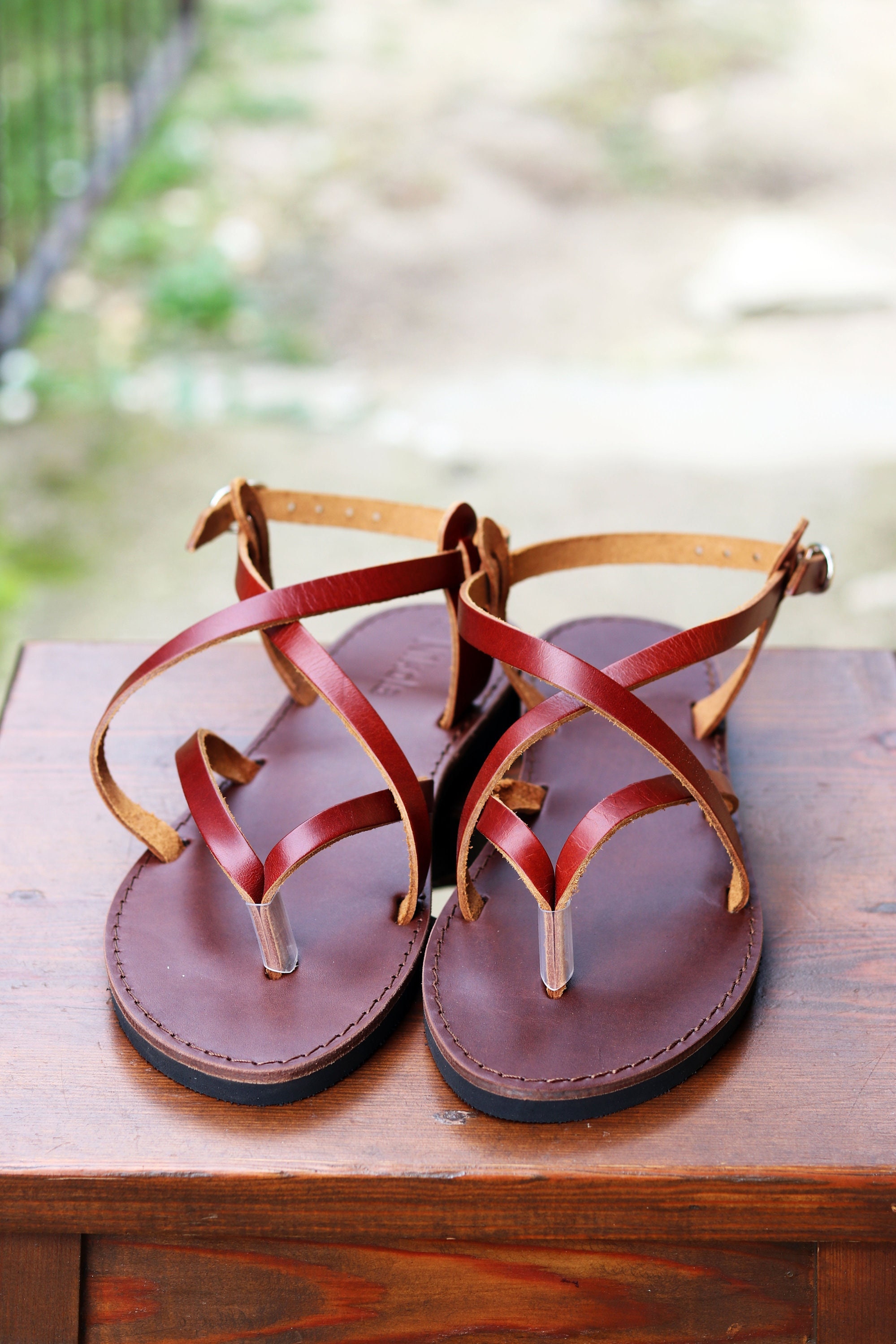 womens dark brown dress sandals Florsheim Shoes Supacush Jr. Plain Toe Oxford Brown Tumbled Size 13 main image 1