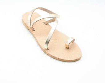 Bridesmaid sandals, bridal sandals, Greek sandals, summer strappy sandals,