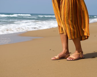 Beach sandals for women, Greek handmade leather sandals
