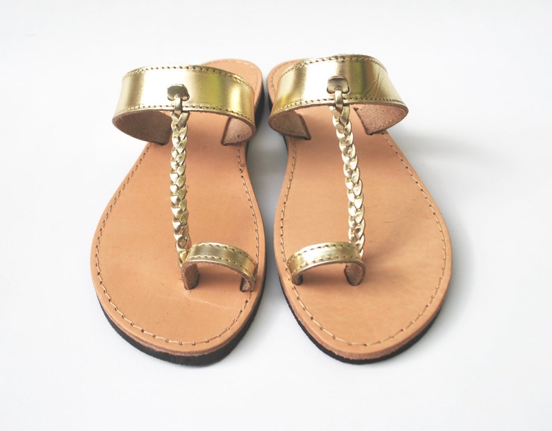 Gold Women Sandals Leather Handmade Summer Shoes in Gold - Etsy
