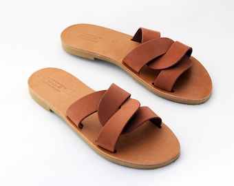 Women nubuck leather sandals