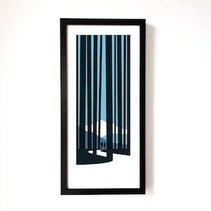 Walking Exploring Adventure Screen Print Poster by OR8 DESIGN