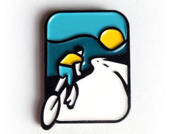 Bicycle Pin Badge | Bike Cyclist Soft Enamel Lapel Pin Badge Pin by OR8 DESIGN