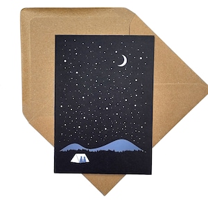 Carte de camping « Lost in the stars » par OR8 DESIGN