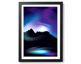 Northern Lights Aurora #2 Art Print By OR8DESIGN