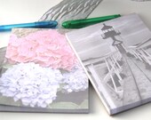 Notepad Hydrangeas Lighthouse Note Pad Teacher Gift Stationary paper Hostess Gift Ready to Ship School Home Office 50 Sheets Decorative Pad
