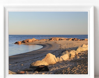 Débarquement d'eau salée Brewster Paines Creek Plage Photographie Bord de la baie de Cape Cod MA Débarquement d'eau salée Côte est de la Nouvelle-Angleterre