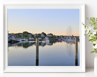 Menemsha Harbour Photographie Chilmark Marthas Vineyard MVY Print Cape Cod et îles Photographie côtière Nouvelle-Angleterre Nautique