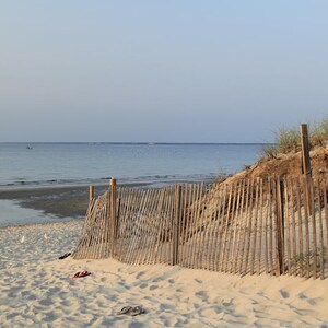 Coastal Beach Photography Cape Cod Cold Storage Beach Photograph Wall Decor Artwork Nature Flip Flops Print New England Art East Dennis MA image 1