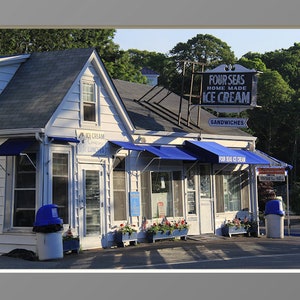 Cape Cod Ice Cream Photography Four Seas Photograph Summer Local Cape Cod Artwork Centerville Landmark Coastal Decor New England Scenes image 4